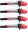 4-teilige Zündspulen kompatibel for BMW 116I 118I 320I 330I E87 E90 E46. Teilenummer: 12137594938, 1213172219, 12122158253, 12137594937