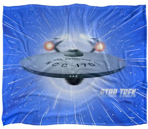 Star Trek All Shes Got Silky Touch Super Soft Throw Blanket 152 X 127 cm, White
