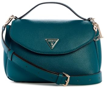 GUESS Evie Top Handle Flap, Teal, One size