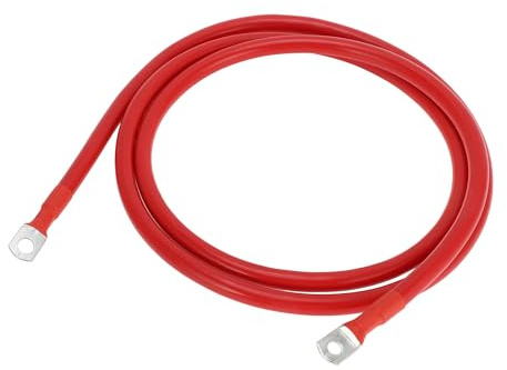 A ABSOPRO 1 Cavo Inverter Batteria Cavo Batteria 3/8 5/16 Terminale 1/0 AWG 240cm Rosso Rame Stagnato