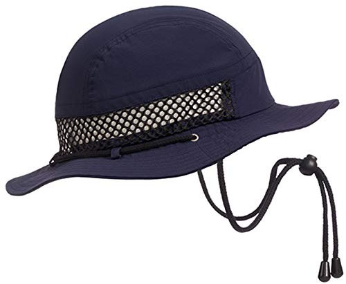 Stöhr Outdoor Mesh Hat Blau - Atmungsaktiver schnelltrocknender Sommer Hut, Größe L/XL - Farbe Marine