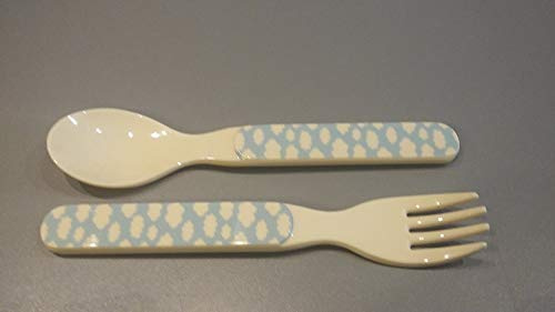 Rice Besteckset Wolke klein, Gabel und Löffel, Länge 14 cm