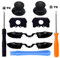 Supkeyer - Set di 2 pulsanti di riparazione per controller Xbox One Elite e controller Xbox One con jack da 3,5 mm, con kit di cacciaviti T6 T8H