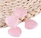 Rosenquarz Heilkristall Natürliche Rose Rosa Stein Glänzendes Herz Liebe Geschnitzte Proben Edelstein Schmücken Dekoration