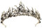 Vintage Krone Prinzessin Haar Krone Tiara Diadem Frauen Schwarze Krone Gothic Barock Königin Krone Haarkrone mit Strass Damen Kopfschmuck für Karneval Kostüme Halloween Party Proms Hochzeit Geburtstag
