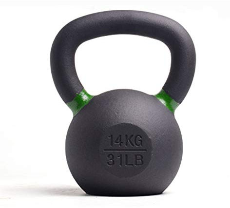 Kettlebells HUAHUA Fitness Cast Iron, 14kg/30.8lb, Home Gym Indoor And Outdoor Fitness Strength Training Equipment, Black