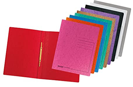 Exacompta Original Falken 10er Pack Premium Schnellhefter Rainbow. Made in Germany. Aus extra starkem Colorspan-Karton für DIN A4 kaufmännische Heftung farbig sortiert Hefter ideal für Büro und Schule