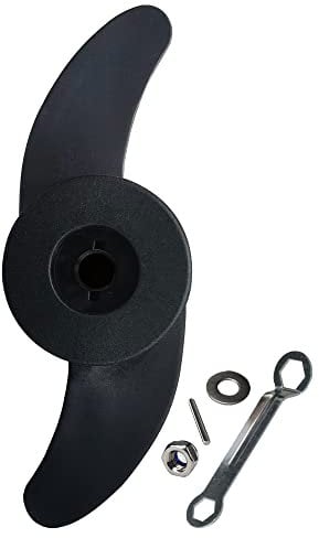 T-BOKO Marine Propeller mit 2 Klingen (7,6 cm Durchmesser), Ersatz-Zubehör für elektrischen Außenbordmotor, geeignet für 14,5 kg, 20,9 kg, 18,1 kg