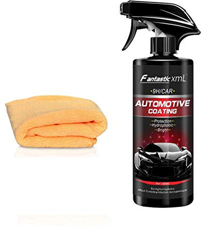 Leling 500ML Recubrimiento Nano, Spray Revestimiento Cerámica Para Coche, Nano Spray Anti Rayado Coche Elimina Rayas Y Marcas Pintura Coche