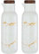 MAGICVOGEL Lot de 2 bouteilles d'huile, de vinaigre, distributeur d'huile d'olive, anti-poussière, en céramique, aspect marbre, 380 ml, distributeur d'huile pour cuisine, barbecue, fête, barbecue,