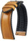 BINLUN Bracelet Montre en Cuir 22mm 21mm 20mm 19mm 18mm 16mm 14mm Cuir Ciré à l'huile et Silicone Hybrid Bracelets de Montre à Dégagement Rapide pour Homme Femme(22mm,Marron Clair Boucle Noir)