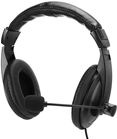 Topiky Over Ear Walkie Talkie Headset with Mic Ptt Headset Noise Cancell Handsfree, Black, Wired, RF, Professional, Military, Headsets