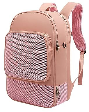 Dickly Tennis-Rucksack, Tennistasche, großes Fassungsvermögen, zur Aufbewahrung von Paddeln, Rucksack, Schlägertasche für Reisen, ROSA