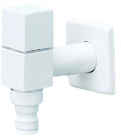 Grifo De La Lavadora Fregona Blanca Grifo De Piscina Grifo De Lavadora Corto Solo Frío Grifo De Apertura Rápida Balcón Baño Grifo Universal Con Hebilla