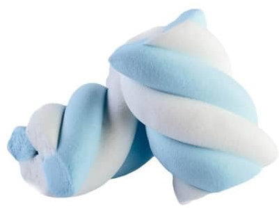 CandyFrizz Selection – Marshmallow Selection 900g/1kg - Scegli il tuo marshmallow preferito! (Treccia Azzurra 1 kg)