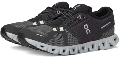 On Damen Cloud 5 Push Sneaker, Rock Black, 36 EU