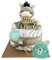 Windeltorte ® Vintage Torte [JUTE & HOLZ] - Jungen & Mädchen - Neutral Unisex - Geschenk zur Geburt - Baby Party - Babyshower - Pullerparty - Caketopper (Boho - Vintage - LITTLE WONDER - 1-stöckig)