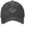 Baseballkappe Hip Hop Sonnenhut Hip Hop Baseball Caps Verstellbare Hüte Frankreich Royal Fleur De Lis Lilie Sommer Schirmmütze Französisch Gewaschene Baumwolle Hut Vintage Geburtstagsgeschenk