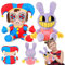 HZMJDHZM 2 Stück Der Digital Circus Plüschtiere, Pomni und Jax Kuscheltier, Circus Joker Plüschtoy Soft, Anime Sammlerstück, Spielzeug für fantasievolles Spielen, Dekoration