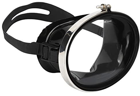 Taucherbrille Scuba Diving Goggles, HD Antifog Taucherbrille für Schwimmen und Schnorcheln, PVC Face Cover Oval Form Schwimmen Maske mit gehärtetem Glas Linse für Männer und Frauen
