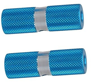 1paar Aluminium Fußpegs rutschfest Für Fahrrad Vorn Hinten Achse Blauer Fußrasten Lever Für Mountainbike Rennrad BMX Zubehör
