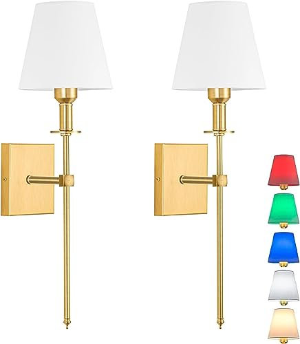 Applique Lampe Murale Sans Fil Rechargeable LED Lampe De Mur Avec USB Port De Charge Contrôle À Distance Applique Murale Lampe Pour Intérieure Chambre Salon Couloir (Color : Gold)