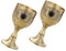Milisten 2pcs Wine Glass Wine Shot Glass Wine Chalice Medieval Tankard Whiskey Glasses Egyptian Decor Rustic Cocktail Glasses Wedding Goblet Floral Decorations Fashion Metal Alloy