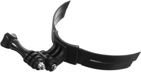 Gatuida Motorcycle Helmet Chin Mount Kit Action Camera Holder for Helmets Lightweight Easy Installation Compatible with Sports Cameras Portable Helmet Camera Support