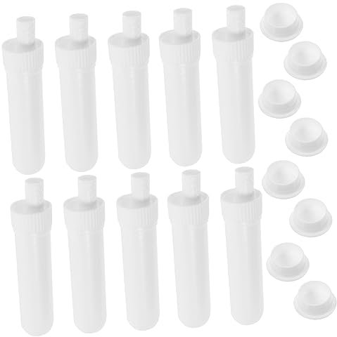 FOMIYES 50 Stück Bunte Aromatherapie-Flasche aus Kunststoff für ätherische Öle Nase Inhalationsröhrchen tragbarer inhaliergerät tragbar ätherisches Öl Duftschnüffelstab Minze