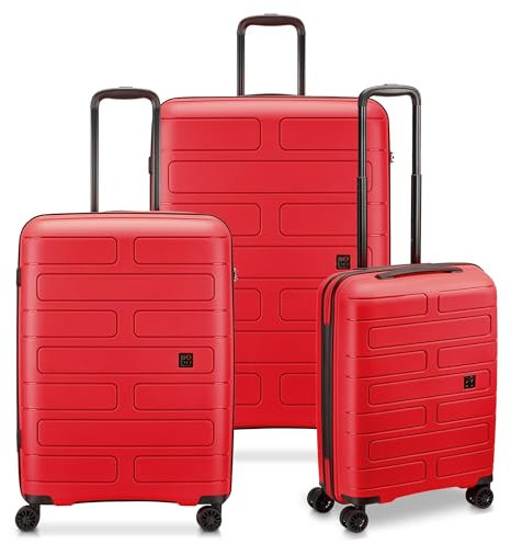 MODO BY RV RONCATO SUPERNOVA 2.0 set valigie Grande, Medio e Cabina, con sistema di chiusura TSA - rosso scuro