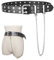 POFET Punk Gürtel Nietengürtel Damen und Herren Doppelloch Gürtel mit Punk Style Cosplay Gürtel Hip Hop Gürtel Rock Gürtel für Oder Gothic-Outfits