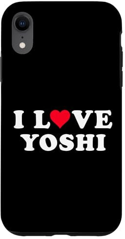 Hülle für iPhone XR I Love Yoshi Passende Freundin & Freund Yoshi Name