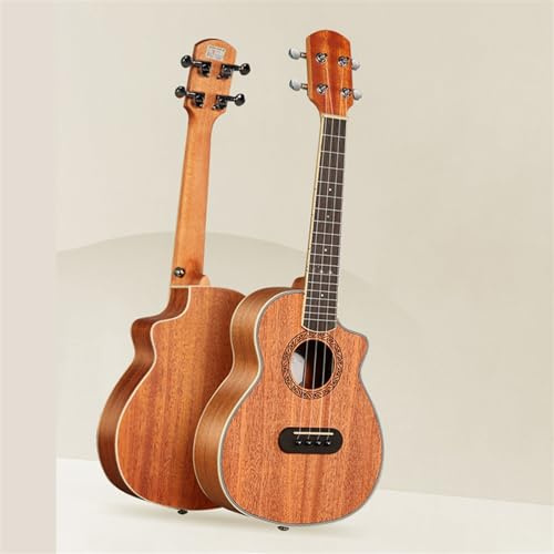 Ukulele Carbon Strings Mahagoni Furnier Cutaway 23-Zoll Ukulele Anfänger Gitarre