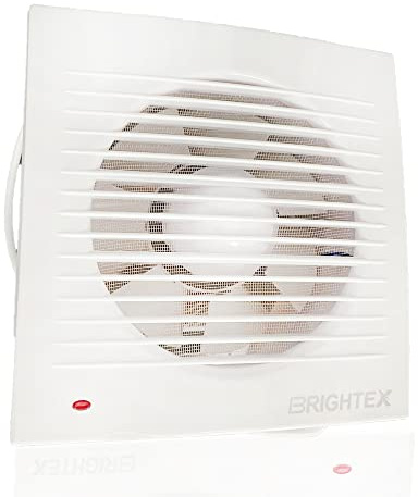 Brightex, Extractor Fan 4 inch With Timer 100MM 15W Bathroom Low Noise Ventilation Fan Ceiling Wall Quiet Silent For Kitchen Bathroom Greenhouse