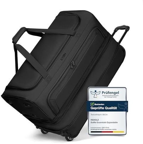 REDOLZ 2-Rollen große Trolley-Reisetasche | Volumen erweiterbar von 98 auf 119 Liter mit Dehnfalte | Damen & Herren (70 cm, extra Bodenfach)
