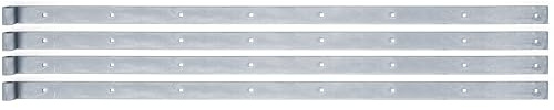Alberts 862466 Ladenband | in verschiedenen Ausführungen | galvanisch blau verzinkt | Rolle Ø16 mm | Größe 1160 x 40 mm | 4er Set