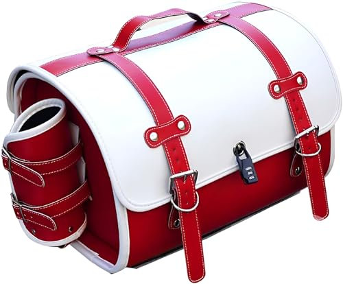 Motorrad Hecktasche für BMW F800R F800GT F800 GT, Retro Motorrad Tasche Gepäcktasche Wasserdichter Werkzeugtasche Satteltasche Reisetasche,E
