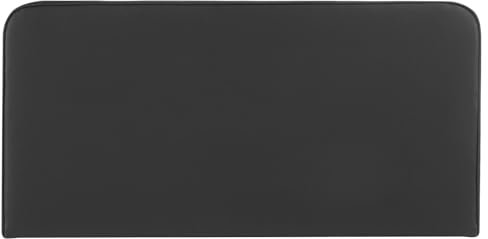 IDIMEX Kopfteil Riven gepolstert mit Wandbefestigung schwarz - Bettkopfteil 140 cm, headboard mit Kunstlederbezug, Kopfende für Boxspringbett