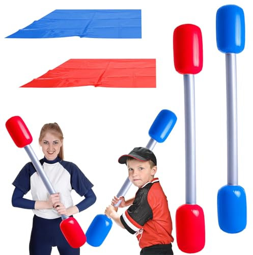 dellyy Jeux Gladiator Extérieur, Bâton de Combat Gladiateur JouetGonflable, Jeux-Gonflable Plage, Jeu Piscine GonflableEnfant, Jeu Gladiateur Gonflable avec GonflableBâtons