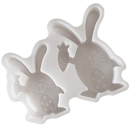 Moldes de silicona con figuras de animales de conejos para hacer jabón hecho a mano, moldes de silicona de cemento y yeso para manualidades