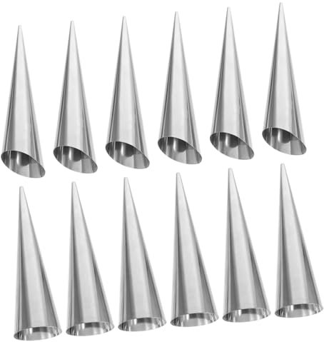 Mobestech 12piezas Molde Para Croissants Molde Inoxidable Fácil De Limpiar Para Hornear Pan