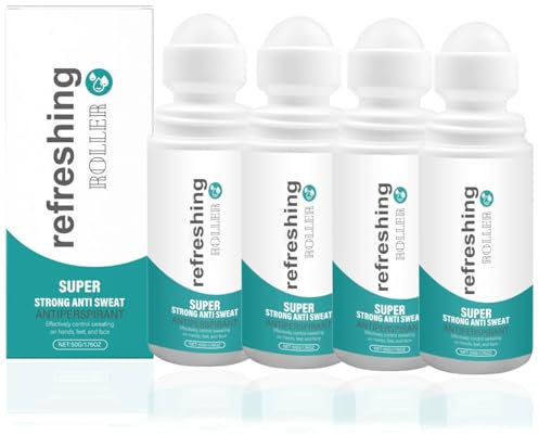 Antitranspirant Deo gegen Starkes Schwitzen,Roll On gegen Schweiß, Anti Schweiß Deo bei Hyperhidrose,Schwitzen am Kopf,Schwitzige Hände,Langzeitschutz Frische,Antitranspirant für Herren&Frauen (4)