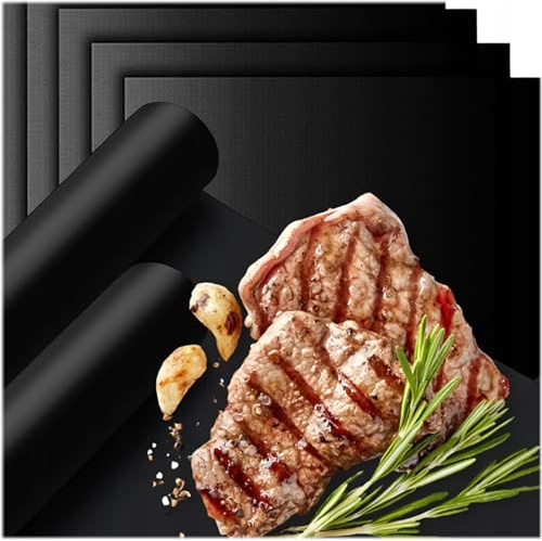 KRUMAD Grillmatte, Dauerbackfolie, BBQ Grillmatten, Wiederverwendbar