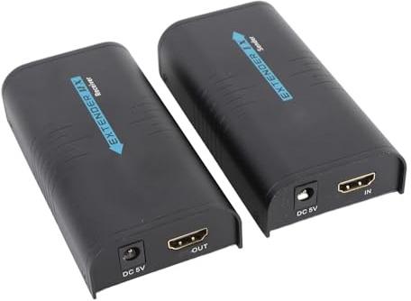 Dpofirs HD Multimedia Video Extender Kit mit Komplettem Paket für Einfache Installation Im Heimkinosystem (EU-Stecker)