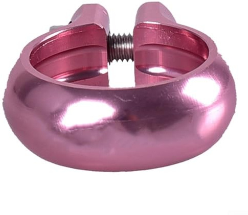 Kids Balance Bike Seatpost Clamp Made from Aluminum Alloy, Compatible with Seatposts Outer Diameter 22 2mm and 25 4mm, Secure and Stable Fit (Pink 25.4mm)