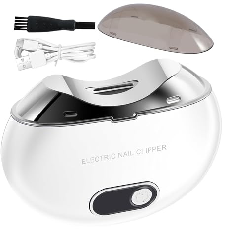 Tagliaunghie Elettrico - Tagliaunghie Ricaricabile da 12 cm, Tagliaunghie portatile, modellatore per unghie liscio, strumento LCD silenzioso a luce | Attrezzatura per toelettatura regolabile per i