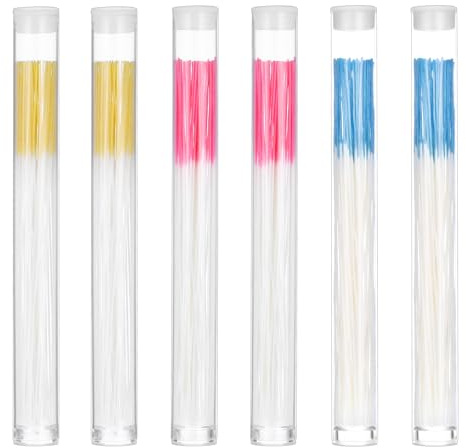 Yuomeaz Lot de 360 fils de nettoyage jetables pour trou d'oreille, nettoyant pour oreilles et nez, pour femmes et hommes, soin des oreilles et du nez (jaune, bleu, rose)