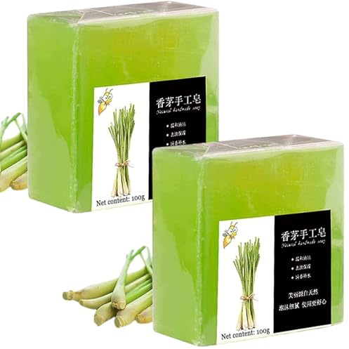 Savon à la citronnelle 100 g, Gel douche bio à la citronnelle, Indispensable pour le visage, Gel douche à la citronnelle