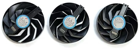 WANGYOZ Cooling fan FD10015M12D 95MM RX 7900 XT GPU for Sapphire for nitro + for AMD for Radeon 7800XT Graphics Card Laptop parts(Red)