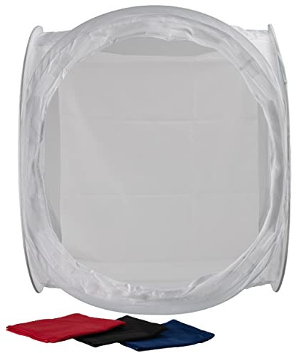 Bresser F000427 Y-08 Lichtzelt 60 x 60 x 60cm Chromakey-Blau/Weiß/Rot/Schwarz